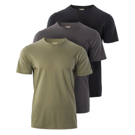 SET DE 3 TRICOURI BASIC MAGNUM - VERDE OLIVE/GRI/NEGRU
