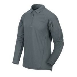 BLUZA POLO CU MANECA LUNGA - RANGE - Helikon Tex - GRI FUMURIU