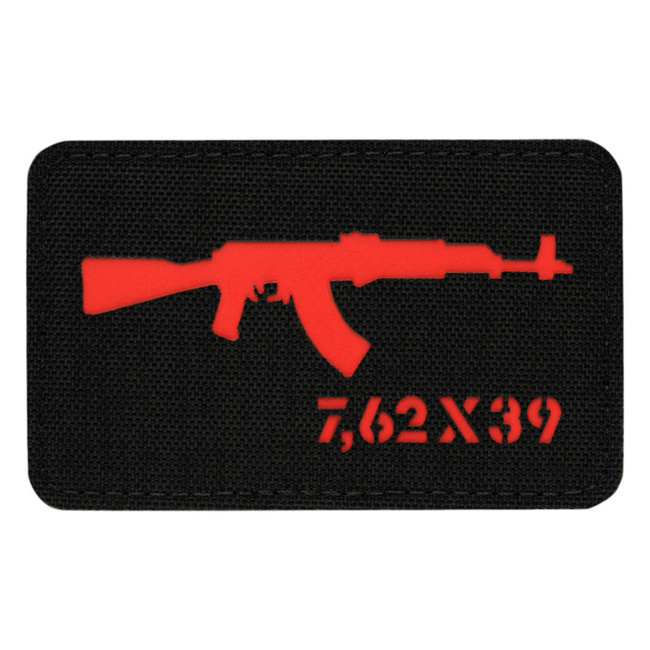 PATCH AKM 7,62 x 39 LASER CUT - NEGRU/ROSU - M-TAC