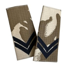 GRADE RIPSTOP SOLDATI, FORTE TERESTRE - CAPORAL CLASA III, DSERT - SURPLUS MILITAR ARMATA ROMANA - IN STARE BUNA