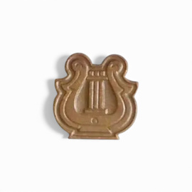 Pair of Army Rank Insignia - Military Music - Hungarian Army Military Surplus - Bronze-Colored - Like New