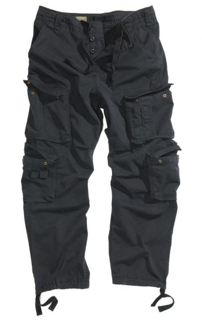BLACK ´VINTAGE´ MEN PANTS STONE-WASHED