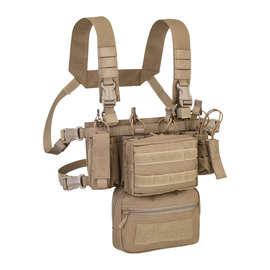 TACTICAL VEST - COMBO MINI CHEST RIG 900D POLY MOLLE - COYOTE - DEFCON 5