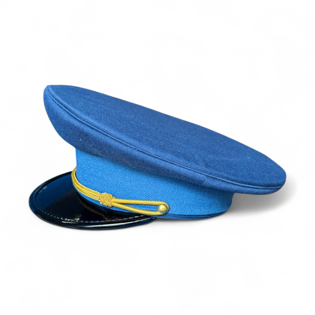 CASCHETA MILITARA RSR - SUBOFITERI VANATORI DE MUNTE - SURPLUS MILITAR ARMATA ROMANA - ALBASTRA - IN STARE BUNA