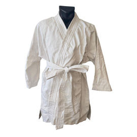 COSTUM JUDO 3 PIESE DIN 100% BUMBAC -  JACHETA, PANTALONI, CENTURA  - SURPLUS MILITAR ARMATA ROMANA - CA NOU