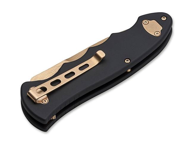CUTIT DE BUZUNAR "LEOPARD-DAMASCUS III GOLD 42" - BOKER