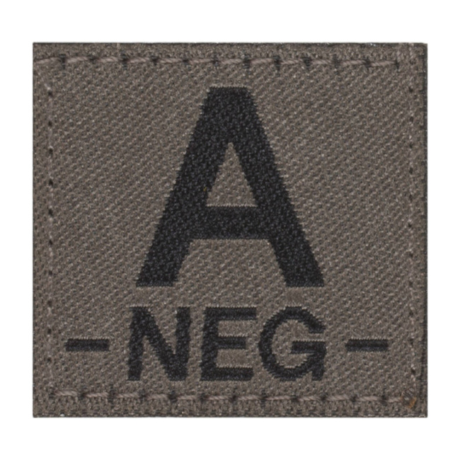 BLOOD GROUP PATCH - A NEG - RAL 7013 - CLAWGEAR