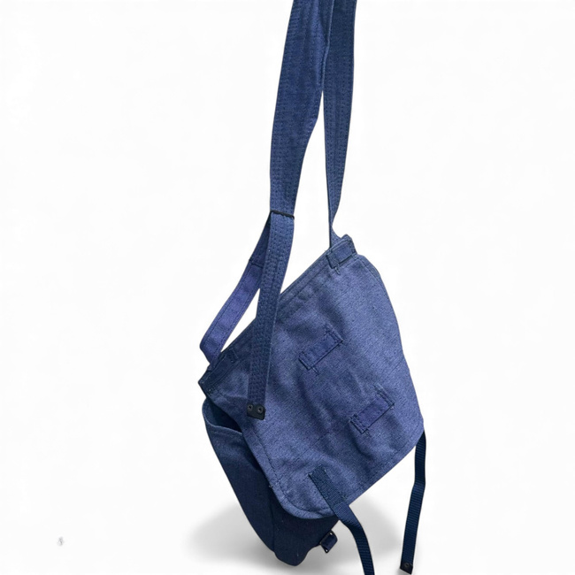 Sac militar de merinde albastru, post-WWII, Surplus Armata Romana - Uzat