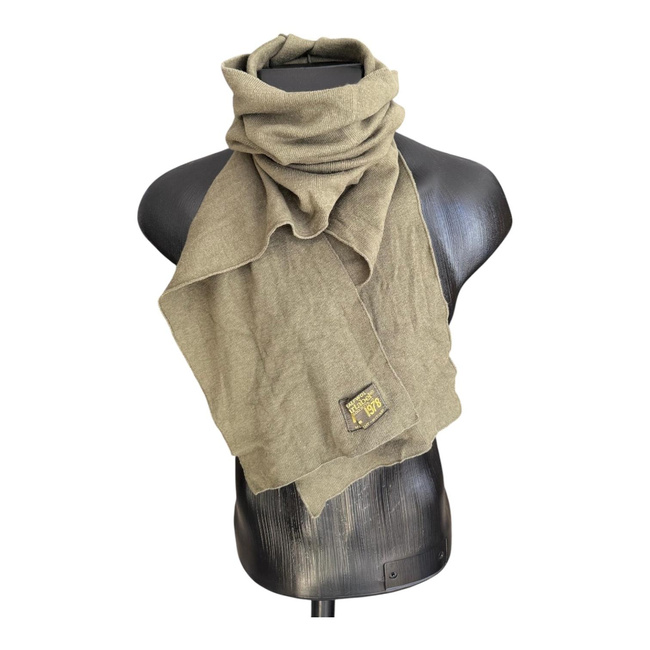 Fular Vintage Half Tubular - Anii 1970 - Surplus Militar Armata Olandeza - Verde Olive - In Stare Buna