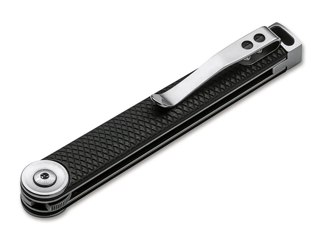 CUTIT DE BUZUNAR CU MANER DIN G10 - "KAIZEN" - Böker® Plus - NEGRU