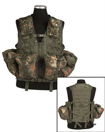TACTICAL VEST WITH MODULAR SYSTEM AND 8 POCKETS - Mil-Tec® - FLECTAR