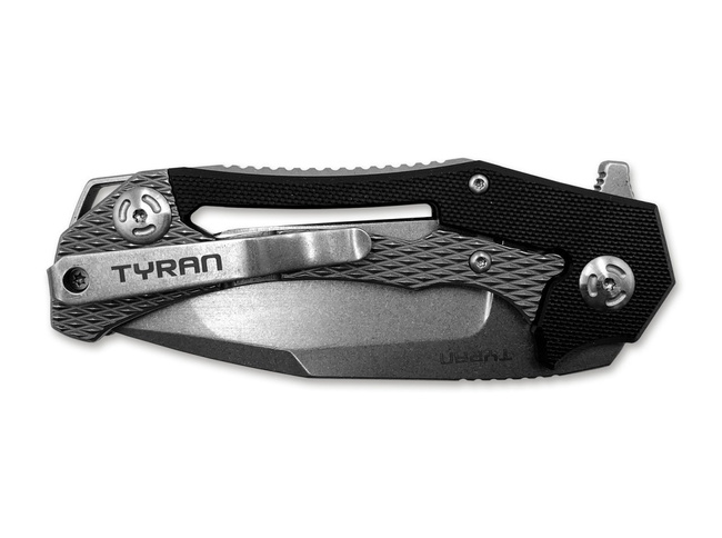 TYRAN STONE BLACK POCKET KNIFE - BOKER