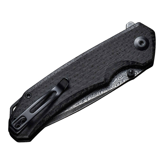 DAMASCUS KNIFE BRAZEN DAMASCUS MICARTA BLACK - CIVIVI