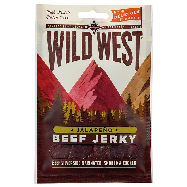 WILD WEST BEEF JERKY JALAPENO 70G - MFH