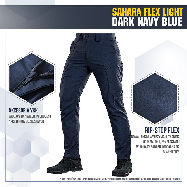 Sahara Flex Tactical Pants - Dark Navy Blue - M-Tac