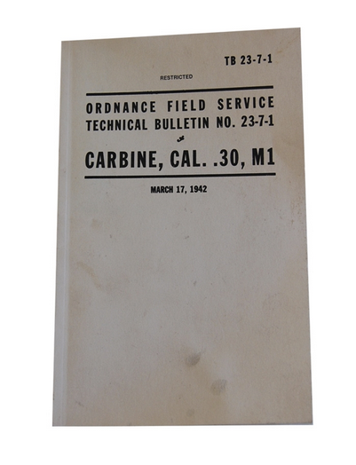 Carabine 30M1 Manual (Reprint)