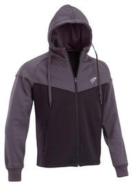 HANORAC CU FERMOAR ȘI LOGO BRODAT - D.FIVE - NEGRU/GRI