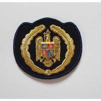 Emblemă coifură Subofițeri penitenciar ANP, cu tip de aplicare Velcro (cu scai)