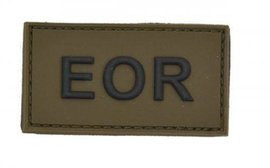 PATCH CU VELCRO "EOR" - OD/NEGRU