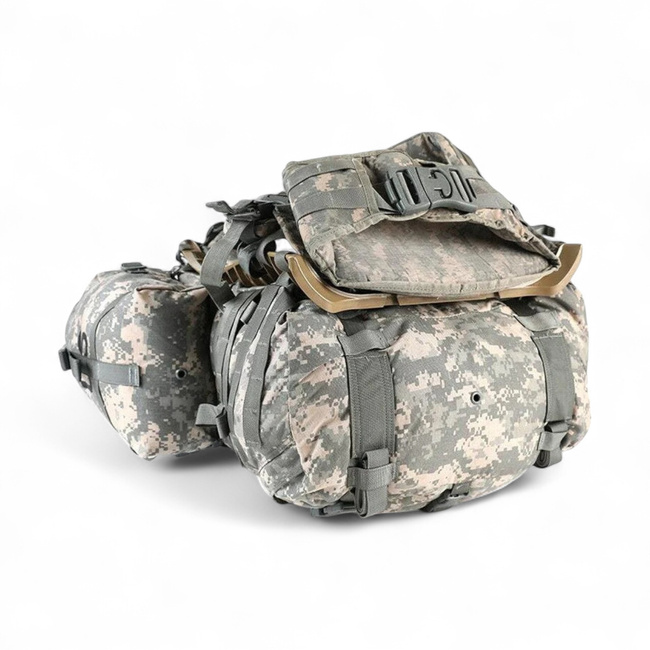 Rucsac Molle II cu cadru metalic extern - Surplus Militar Armata SUA - Camuflaj ACU - Uzat