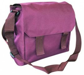 SHOULDER BAG - LARGE - WITH STRAP - BORDEAUX