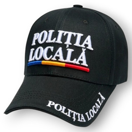 Local Police Cap – 3D Embroidery Premium – 100% Cotton – Adjustable – Black – New Model