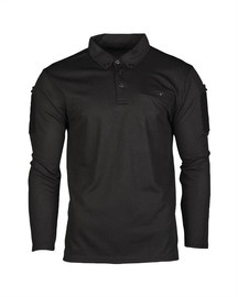 BLUZA TACTICA POLO CU MANECI LUNGI - USCARE RAPIDA - Mil-Tec - NEAGRA