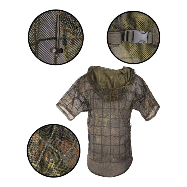 PELERINA DE LUNETIST, FLECKTARN GHILLIE - MIL-TEC