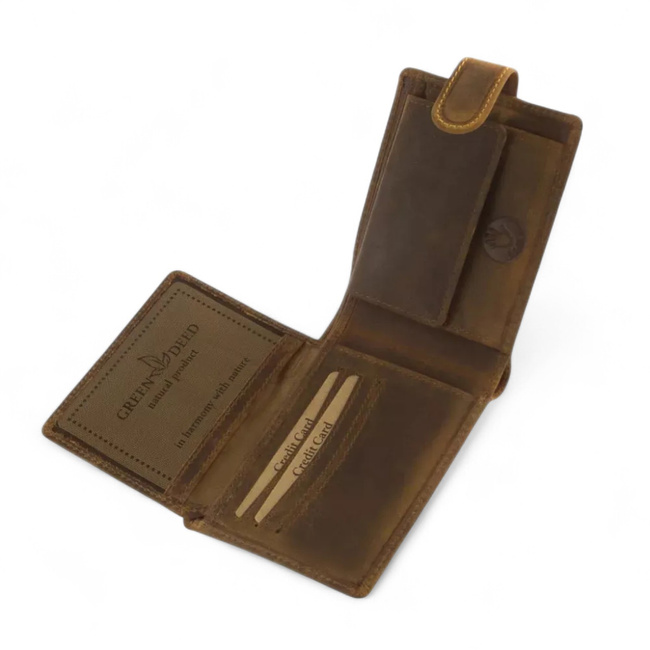 Leather Wallet for Hunters with Print - Dog - GreenDeed