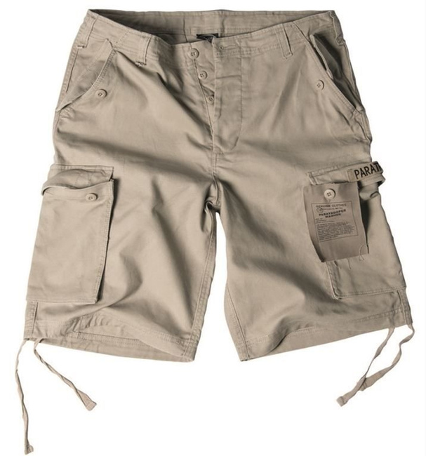 Khaki PREWASH PARATROOPER SHORTS