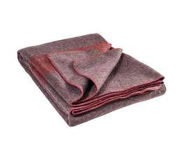 SWISS WOOL BLANKET - WITH EMBROIDERED CROSS