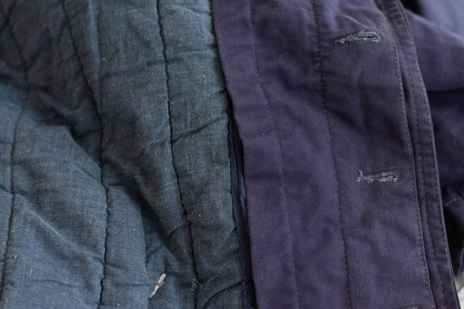 WINTER COAT - NAVY BLUE - ROMANIAN ARMY MILITARY SURPLUS - USED