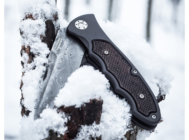 POCKET KNIFE LEOPARD-DAMASCUS III 42 - BOKER