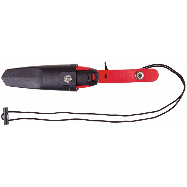 Outdoor Knife, "Mini", fire starter, plastic sheath