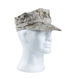ȘAPCĂ - CORPUL DE MARINĂ AMERICANĂ - CAMUFLAJ DEȘERT MARPAT - SURPLUS MILITAR - UZATĂ