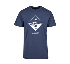 TRICOU - FORVERT PRINT -  VINTAGE BLUE - MORRO BAY - BRANDIT