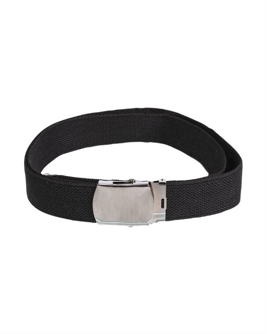 CUREA AMERICANĂ CU CATARAMĂ ARGINTIE 38 MM NEAGRĂ