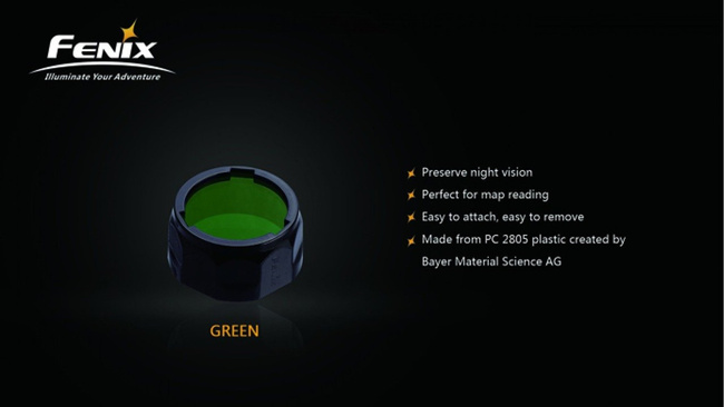 Filtru adaptor - Fenix® - AOF-L - 40 mm -  Roșu