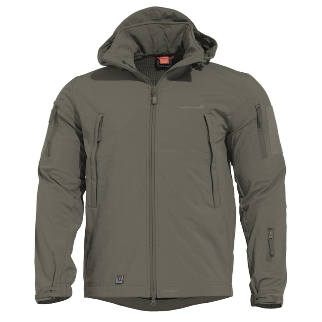 JACHETĂ IMPERMEABILĂ - ARTAXES SOFTSHELL - PENTAGON® - VERDE GRINDLE