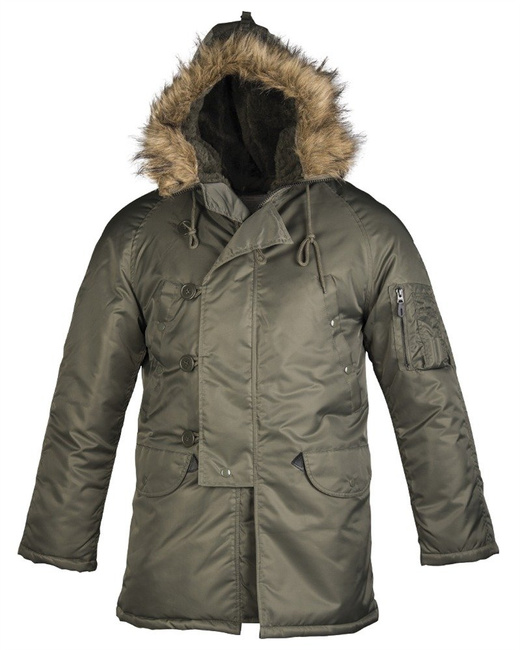 JACHETA PARKA TIP DUBON CU GLUGĂ - VERDE OD